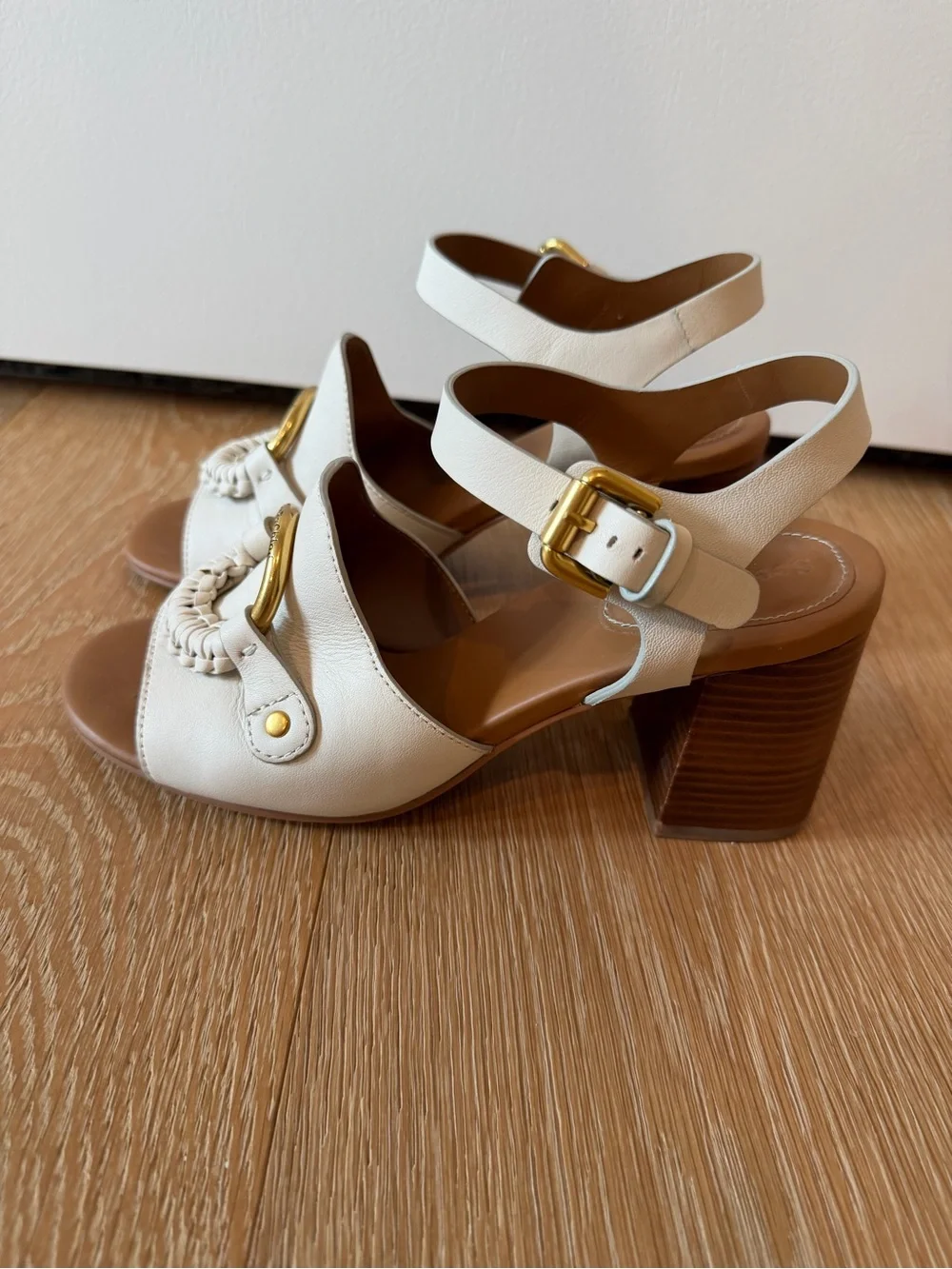 See by Chloe • Hana Leather Ankle Strap Sandal